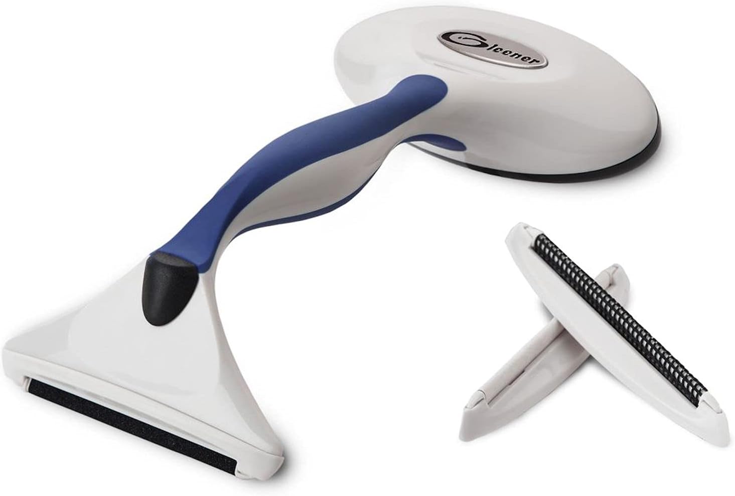 GLEENER Battery-Free Fabric Shaver & Lint Brush | Ultimate Fuzz Remover | Adjustable Depiller Lint Remover for Clothing & Furniture (Slate Blue)