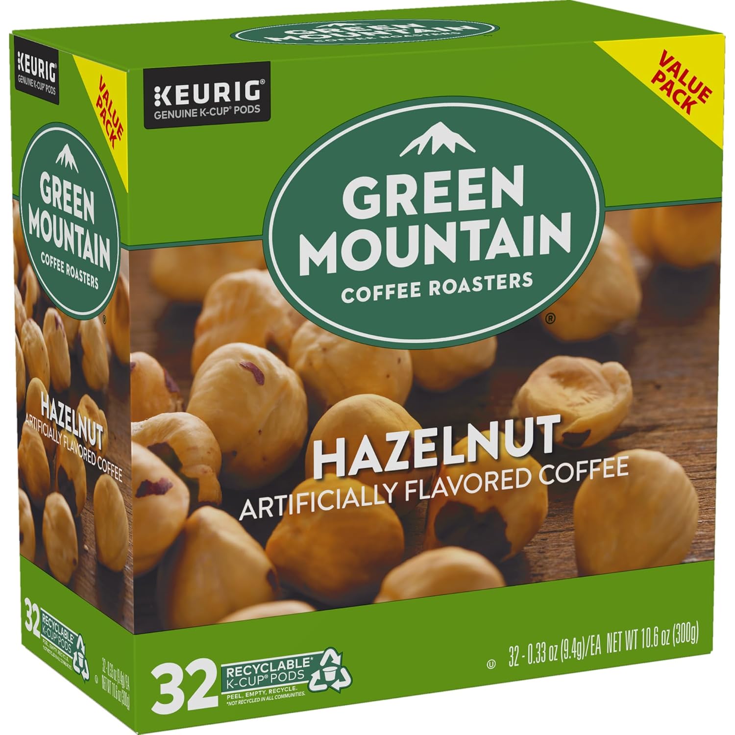 Green Mountain Coffee Roasters Caramel Vanilla Cream Keurig Single-Serve K-Cup pods, Light Roast Coffee, 72 Count (6 Packs of 12)