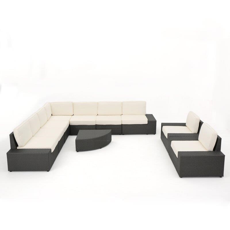 Grainne All Weather Wicker/Rattan 8 - Person Seating Group with Cushions