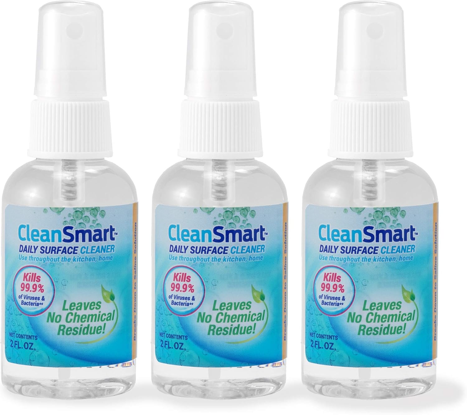 CleanSmart Daily Surface Cleaner and Pet-safe Disinfectant, Kills 99.9% of Viruses & Bacteria, 23 ounce Spray (pack of 2)