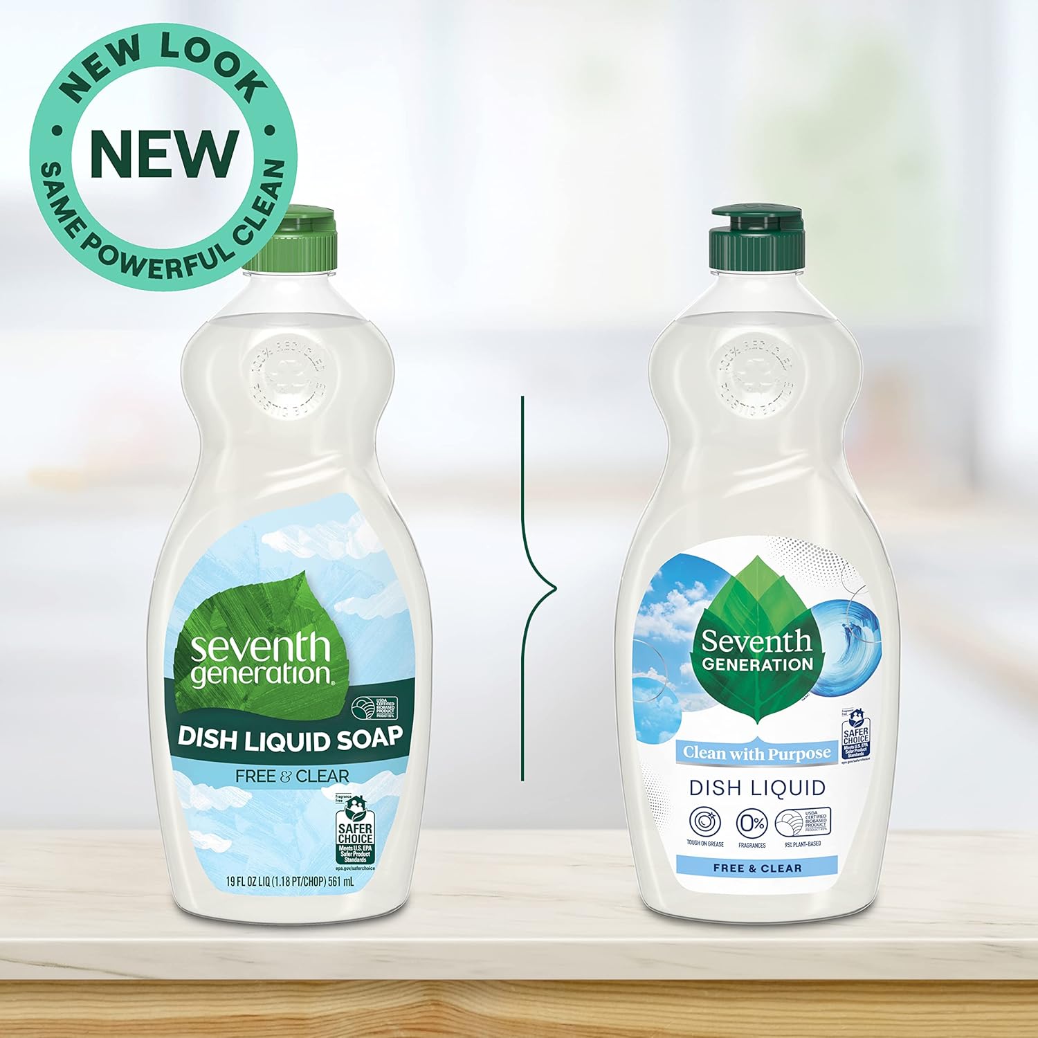 Seventh Generation Dish Liquid Soap Free & Clear liquid soap Pack of 6 Dishwashing Soap Dish Soap for sensitive skin 19 oz