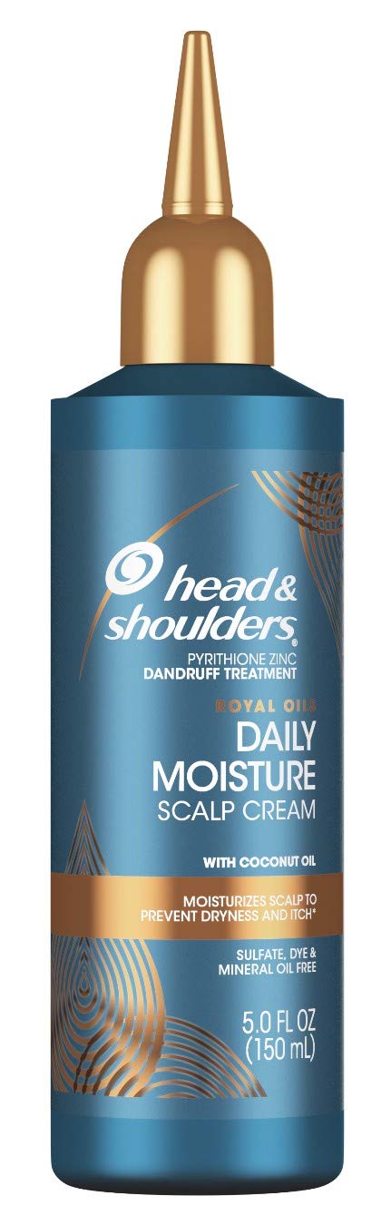 Head & Shoulders Scalp Cream Treatment, Daily Moisture, Anti Dandruff, Royal Oils Collection with Coconut Oil, Scalp Care for Natural and Curly Hair, 5.0 fl oz