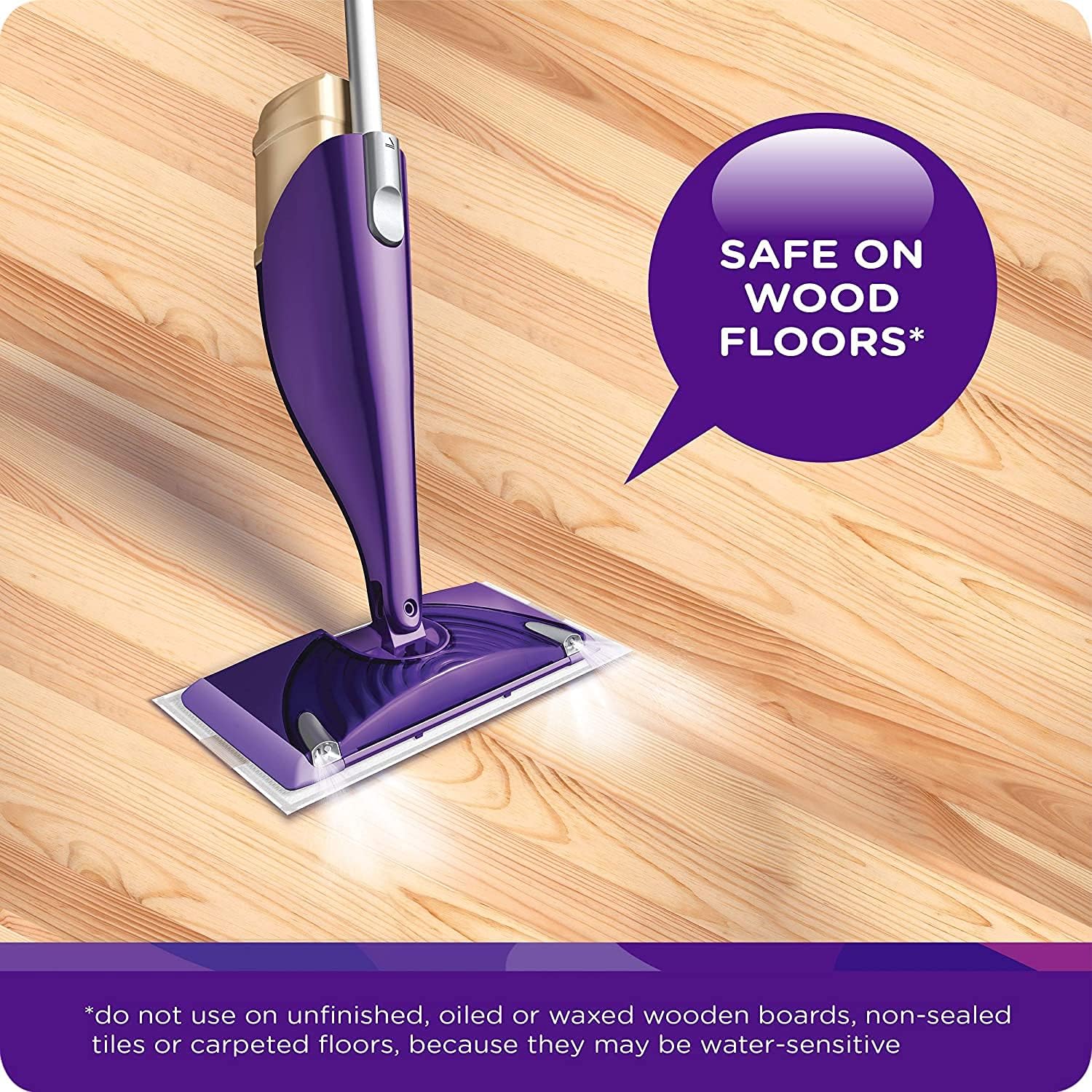 Swiffer WetJet Multi-Purpose Floor Cleaner Solution with Febreze Refill, Lavender Scent, 1.25 Liter -42.2 Fl Oz (Pack of 2)
