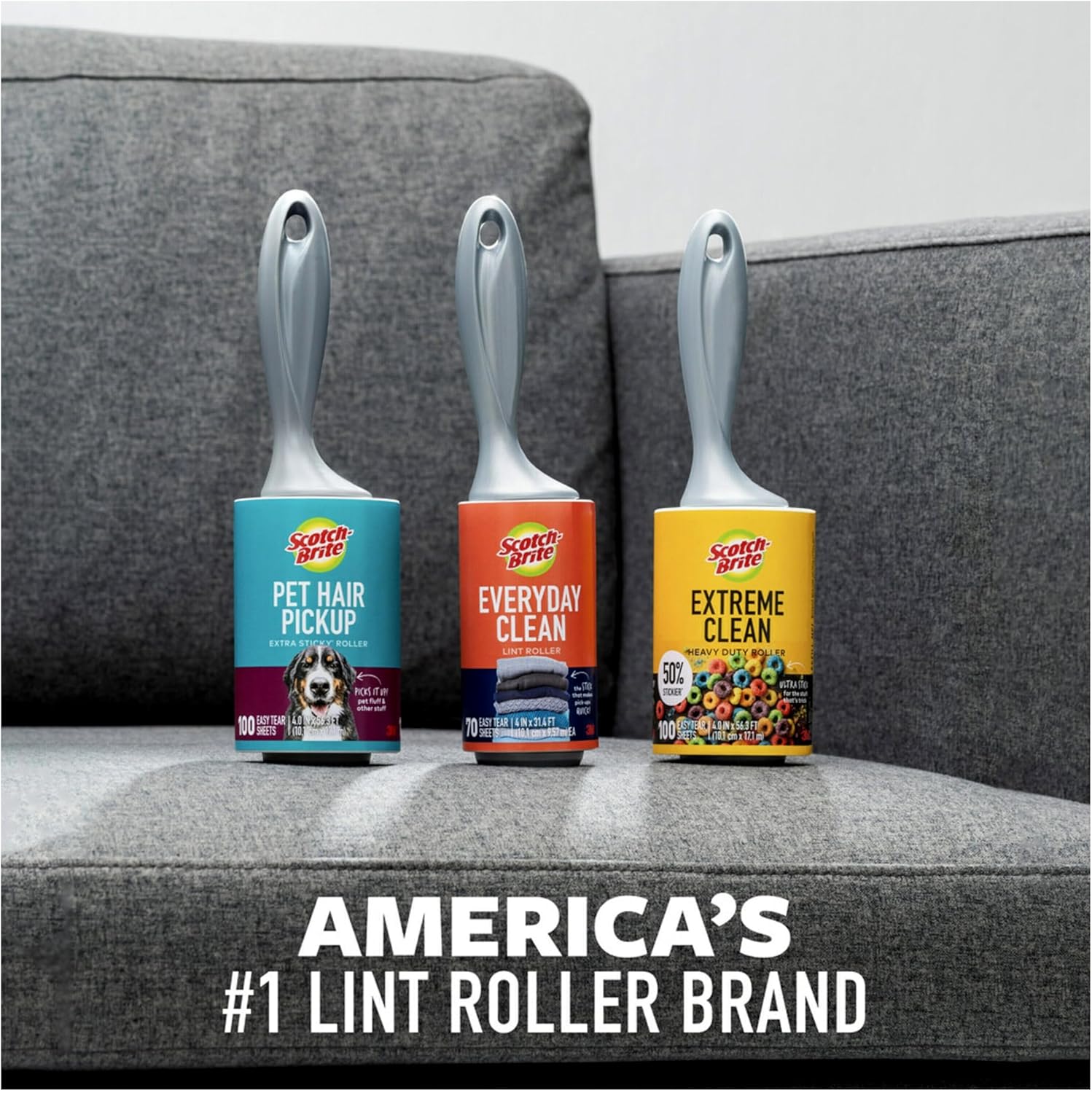 Scotch-Brite Pet Extra Sticky Hair Lint Roller, 95 Sheets(Packaging May Vary)