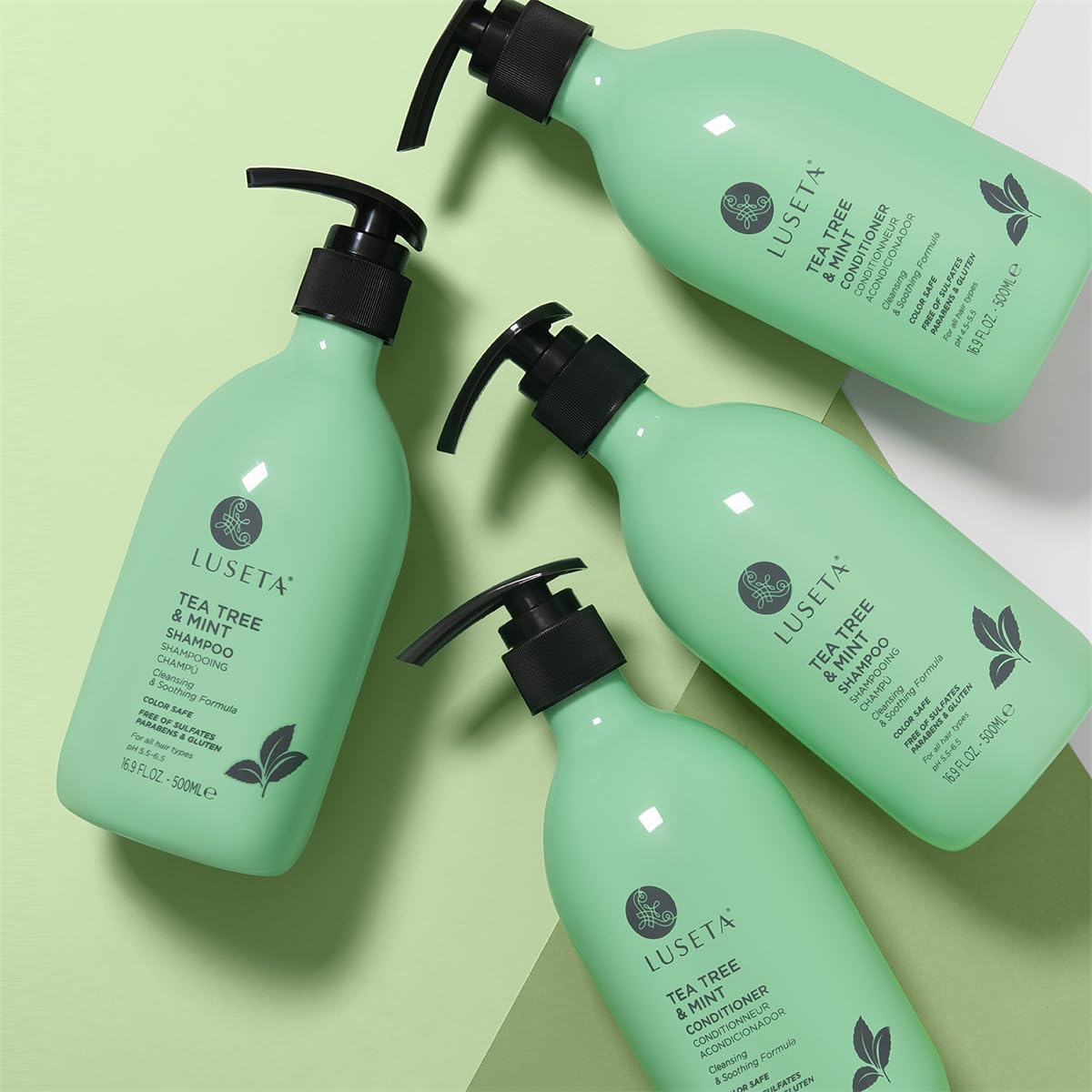 Luseta Biotin Shampoo and Conditioner for HairGrowth - Thickening Shampoo for Thinning Hair andHair Loss - Infused with Argan Oil to Repair DamagedDry Hair - Sulfate Free Paraben Free-2 x 16.9 fl oz