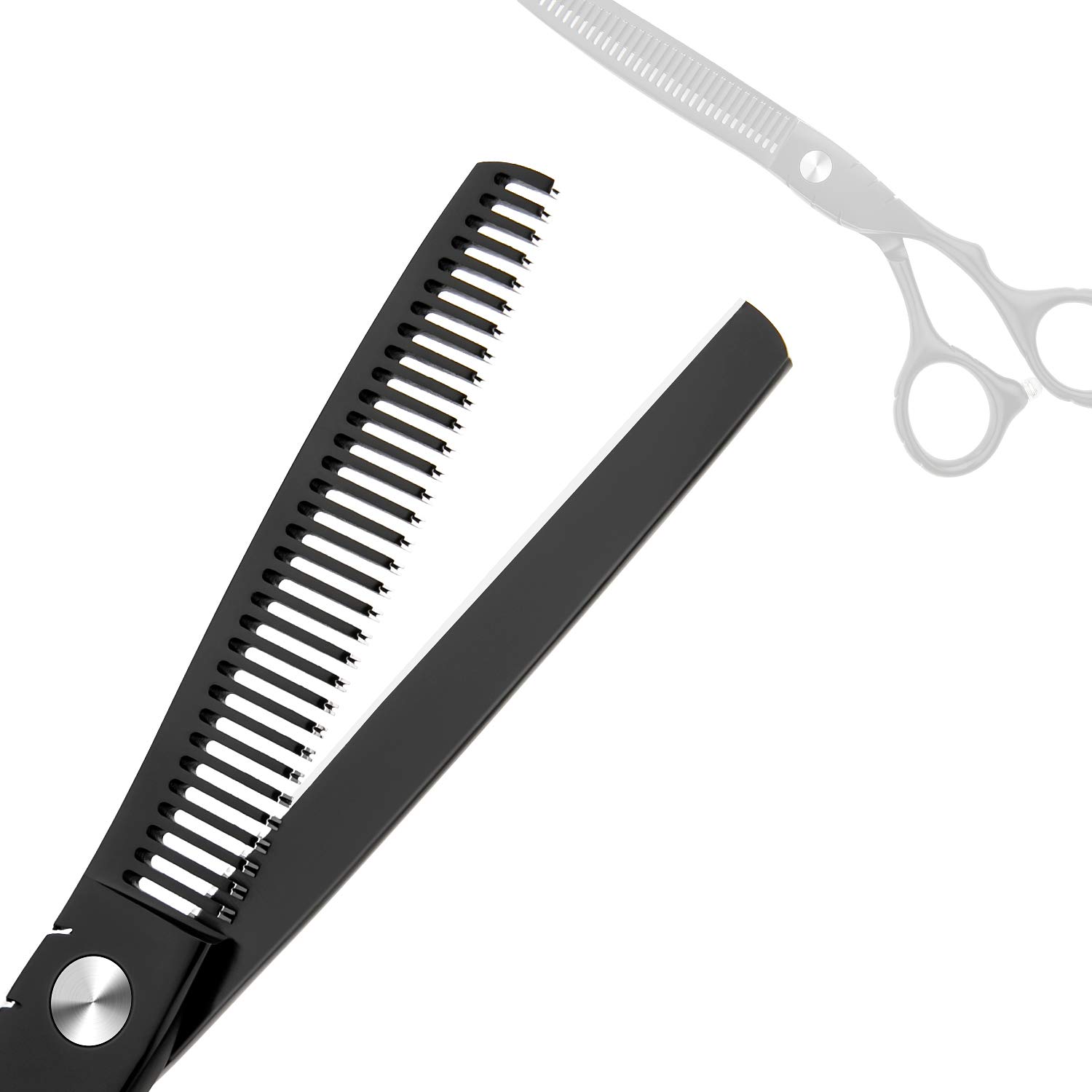 Hair Cutting Scissors Professional Home Haircutting Barber/Salon Thinning Shears Kit with Comb and Case for Men/Women (Silver)