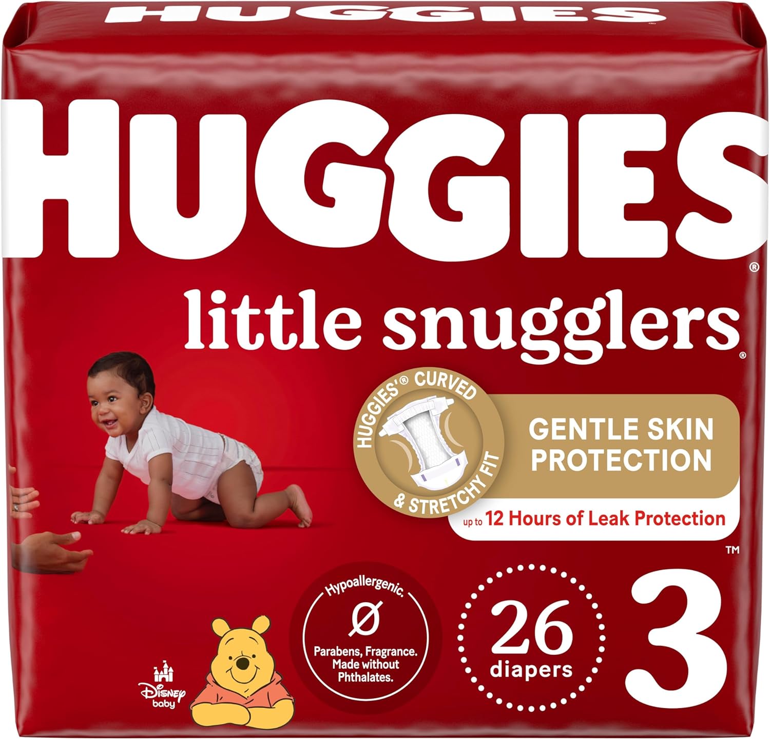 Huggies Size 1 Diapers, Little Snugglers Diapers, Size 1 (8-14 lbs), 198 Ct (6 packs of 33)