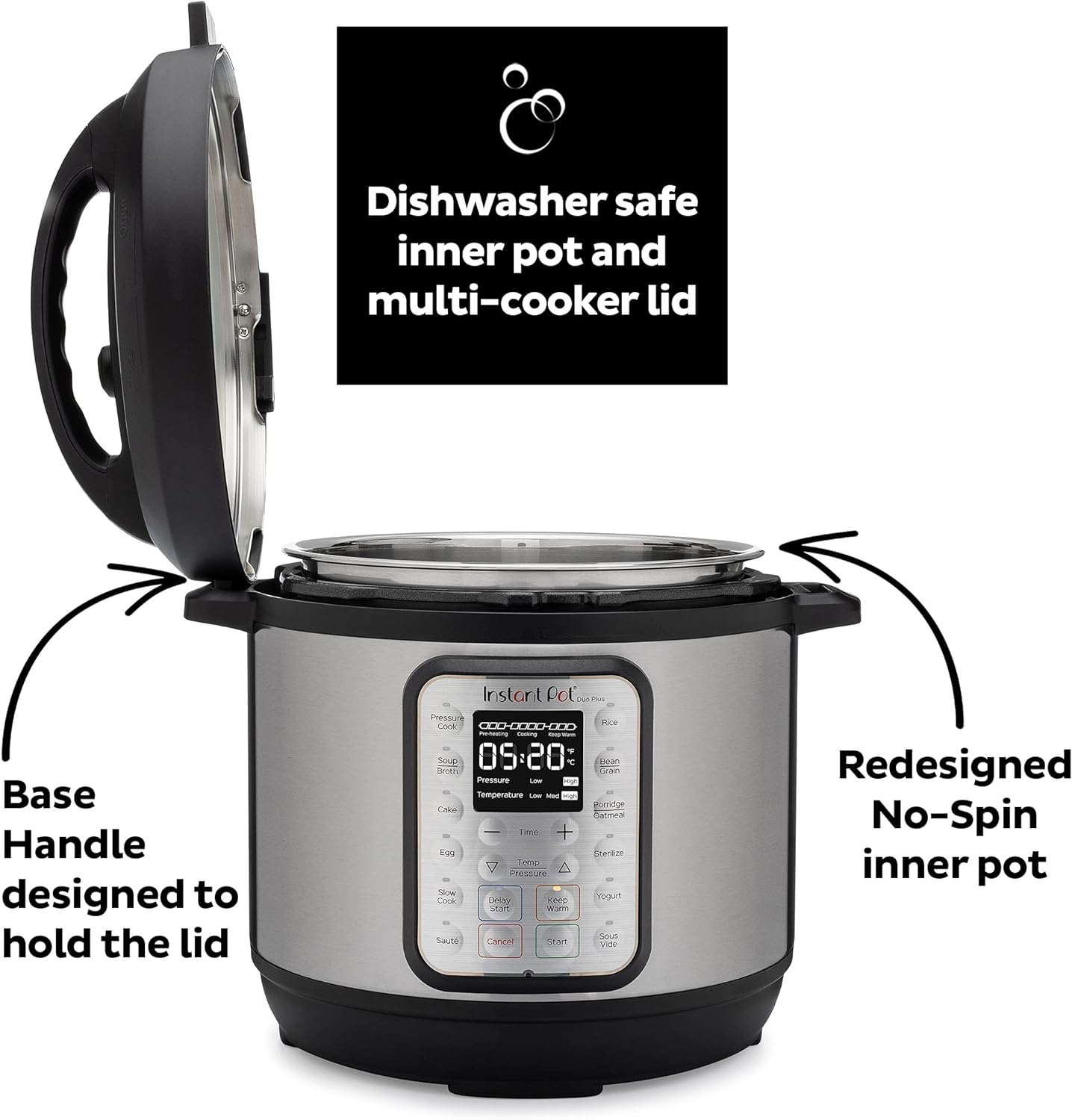 Instant Pot Duo Plus 9-in-1 Electric Pressure Cooker,