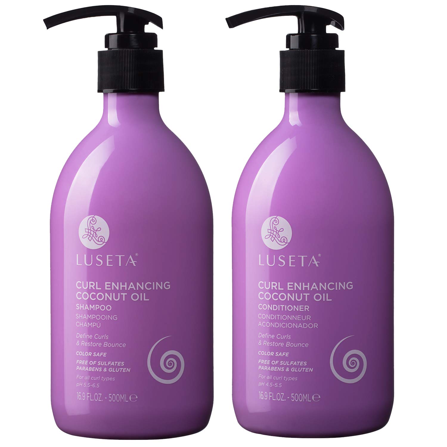 Luseta Biotin Shampoo and Conditioner for HairGrowth - Thickening Shampoo for Thinning Hair andHair Loss - Infused with Argan Oil to Repair DamagedDry Hair - Sulfate Free Paraben Free-2 x 16.9 fl oz