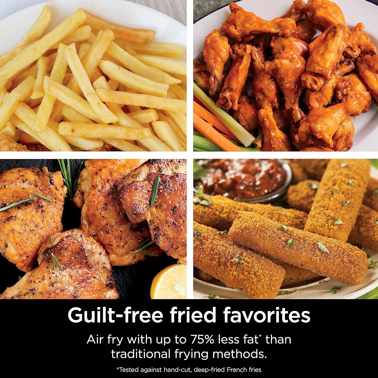 Ninja Air Fryer, Thermometer, Roast, Bake, Air Fry, Crisps, Broil, Reheats, Keep Warm, 10-in-1, Fries, Frozen Food, Veggies, and Meat, Quick Meals, Healthy Meals, Less Oil, 10 QT, Grey, DZ550