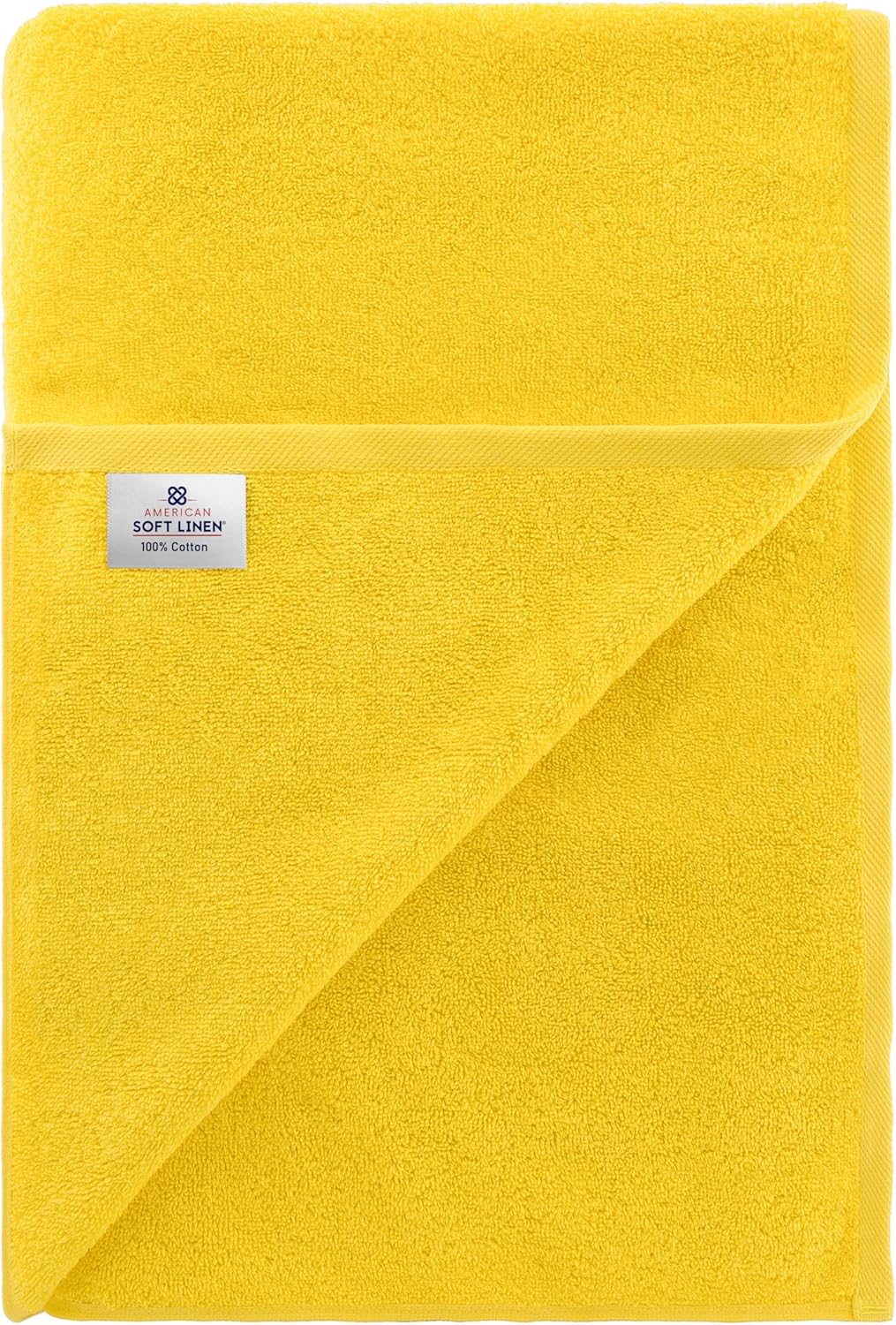 American Soft Linen Luxury 6 Piece Towel Set, 2 Bath Towels 2 Hand Towels 2 Washcloths, 100% Cotton Turkish Towels for Bathroom, Light Grey Towel Sets