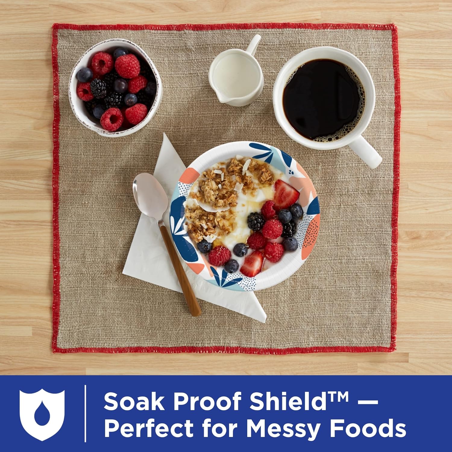 Dixie Small Paper Bowls, 10 Oz, 72 Count, Microwave-Safe, Soak-Proof, Disposable Bowls Great For Snacks, Dessert, And Light Lunch Meals