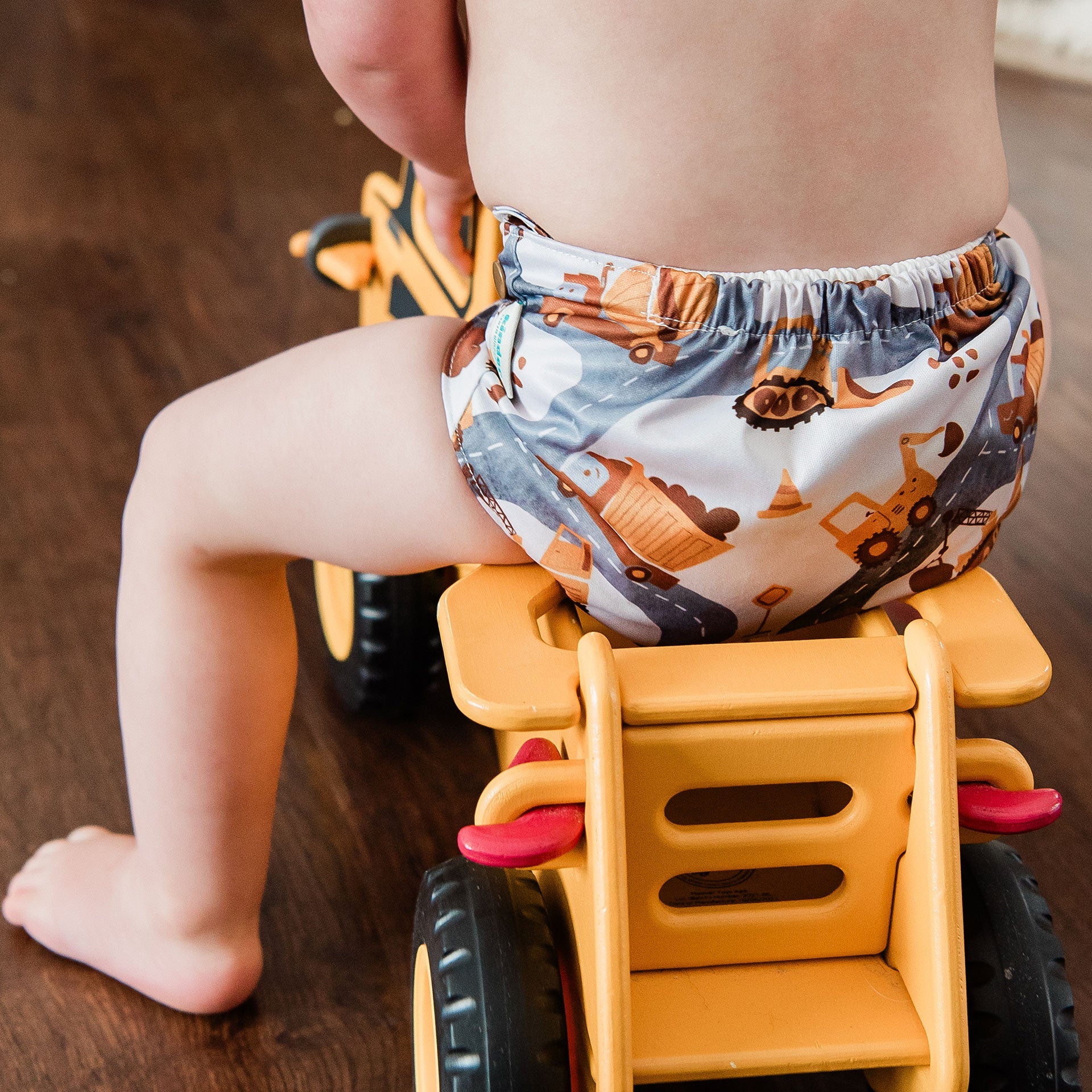 Kinder Cloth Diaper Co. Patterned Pocket Cloth Diaper with Athletic Wicking Jersey