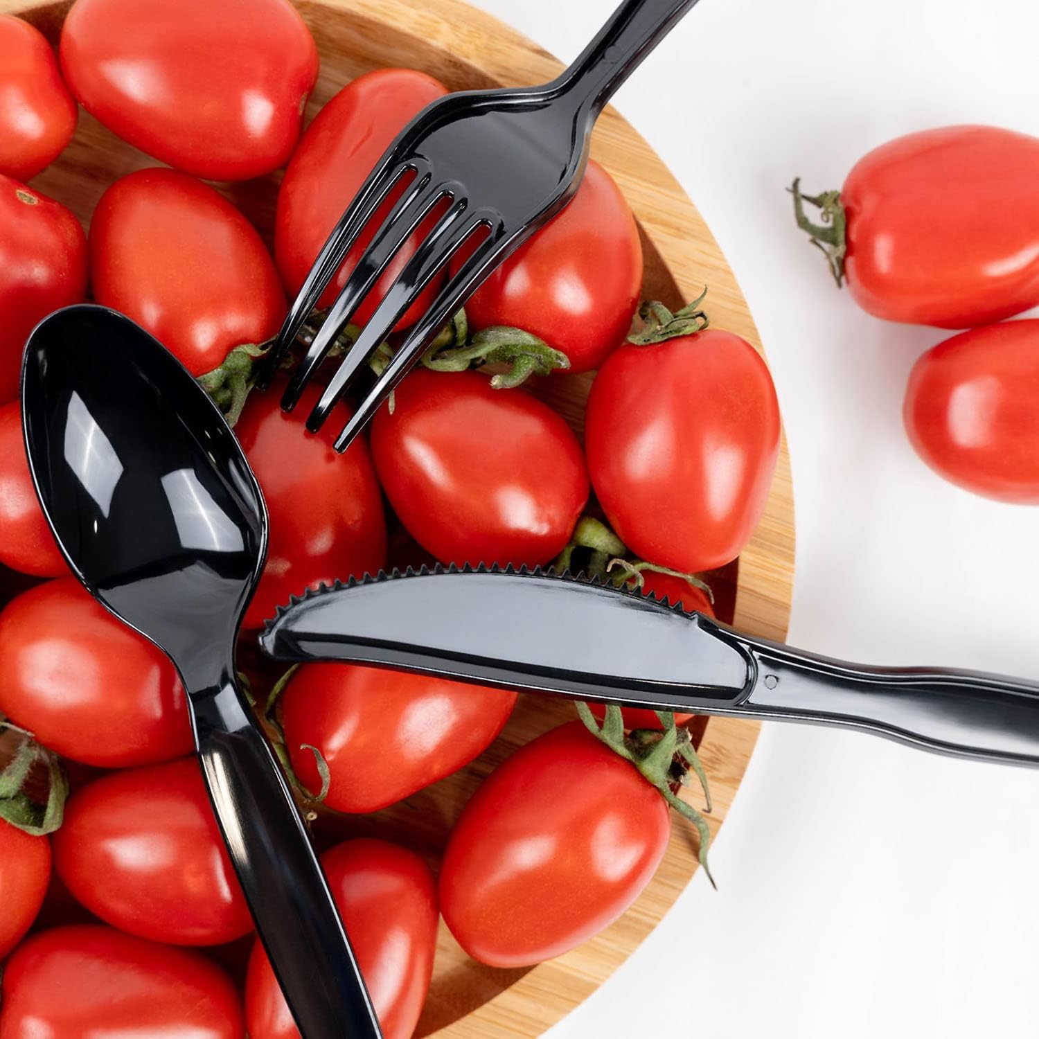 POSATE Heavyweight Plastic Spoons, Clear, 100 Count