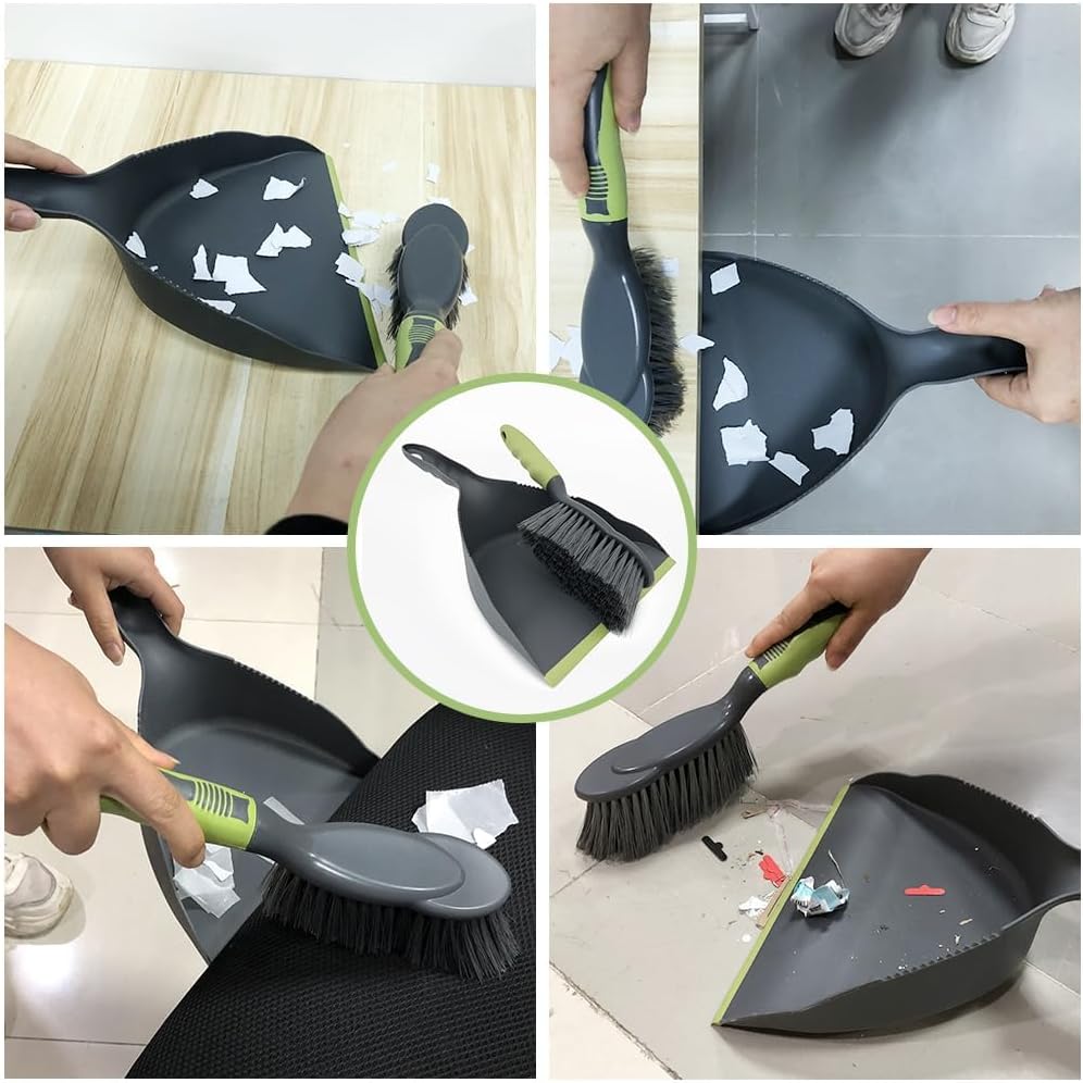 Dust pan Broom - Dust Pans with Brush,Hand Broom and Dustpan Set,Dustpan and Brush Set,Handheld Dustpan are Used to Clean Kitchens, Floors, Tables, Animal Cages.