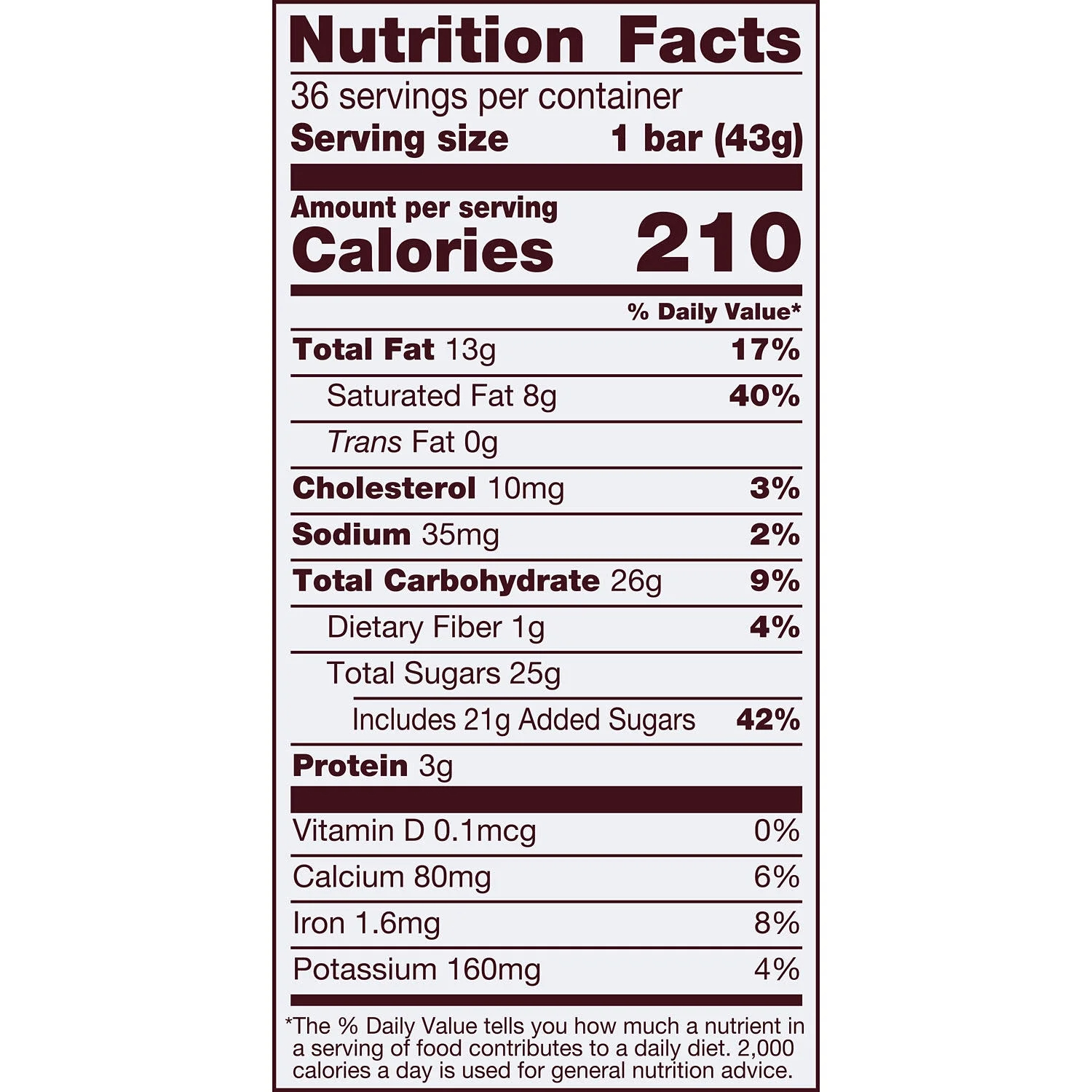 Hershey's Milk Chocolate Candy, Bars 1.55 oz, 36 Count