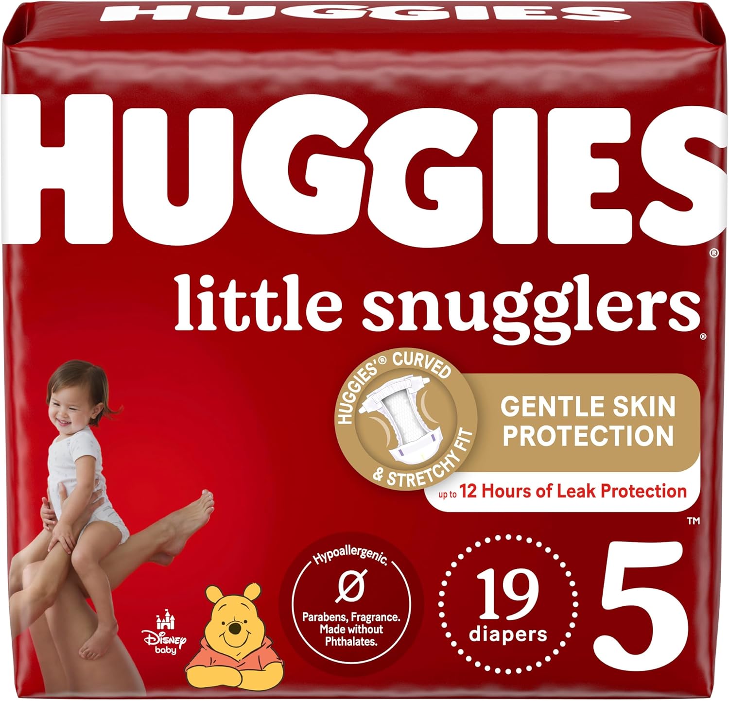 Huggies Size 1 Diapers, Little Snugglers Diapers, Size 1 (8-14 lbs), 198 Ct (6 packs of 33)