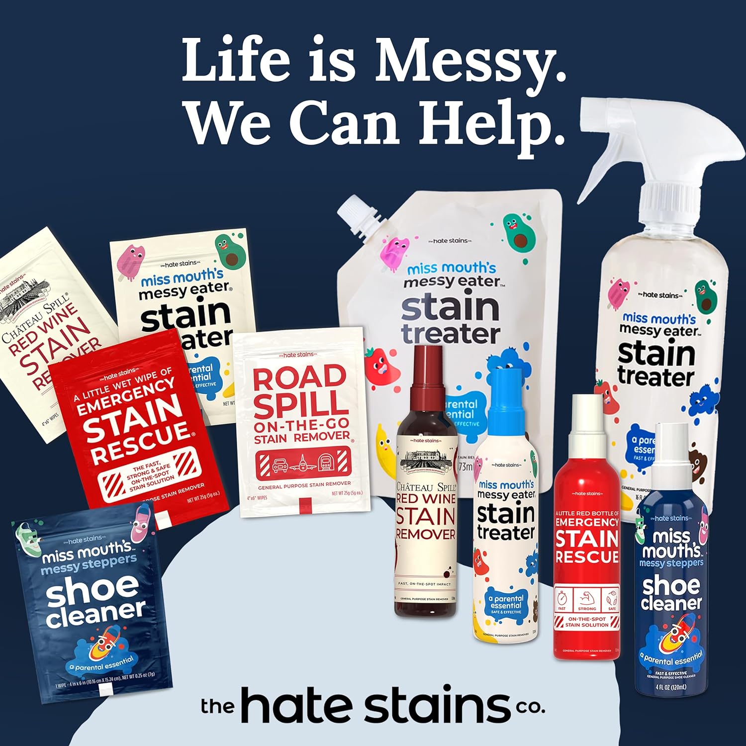 Miss Mouth's Messy Eater Stain Treater Spray - 4oz Stain Remover - Newborn & Baby Essentials - No Dry Cleaning Food, Grease, Coffee Off Laundry, Underwear, Fabric