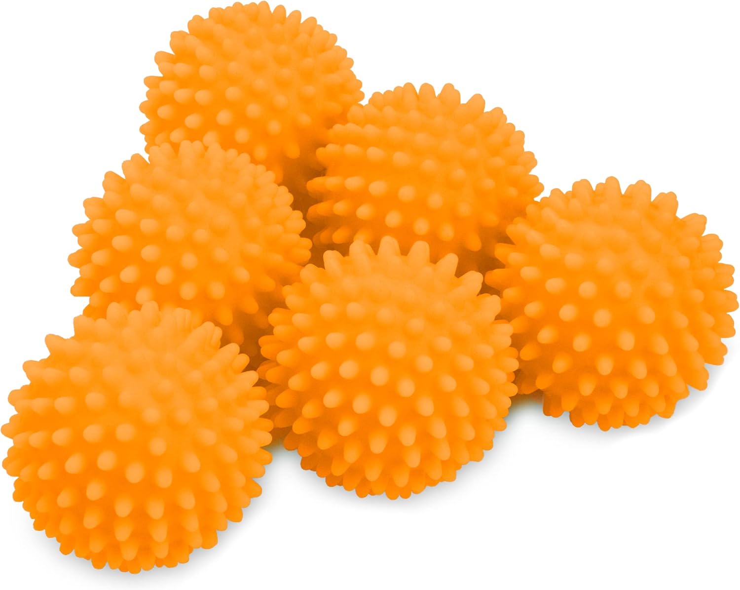 S&T INC. Reusable Dryer Balls, Fabric Softener for Laundry, Blue, 2.5 in, 6 Pack