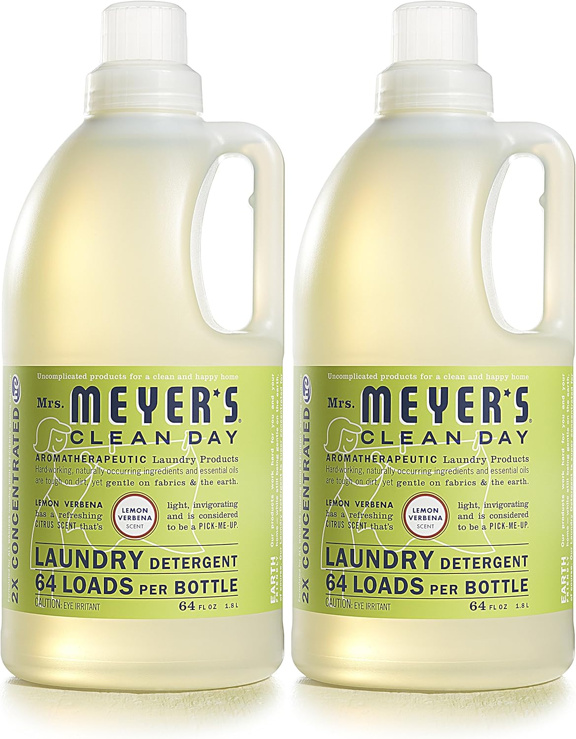 MRS. MEYER'S CLEAN DAY Liquid Laundry Detergent, Biodegradable Formula Infused with Essential Oils, Lavender, 64 oz (64 Loads)