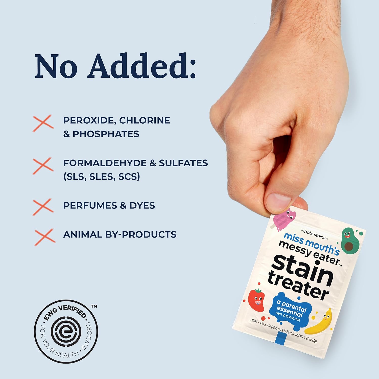 Miss Mouth's Messy Eater Stain Treater Spray - 4oz Stain Remover - Newborn & Baby Essentials - No Dry Cleaning Food, Grease, Coffee Off Laundry, Underwear, Fabric