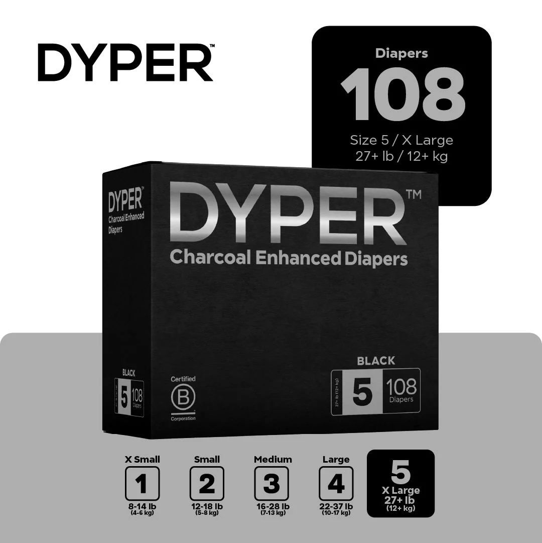 DYPER Charcoal Enhanced Diapers Monthly Box