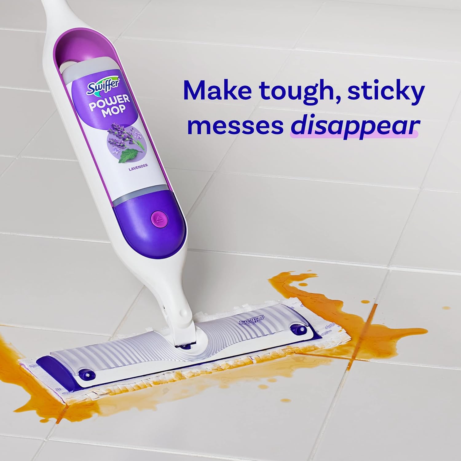 Swiffer PowerMop Floor Cleaning Solution with Fresh Scent, 25.3 fl oz, 2 Pack