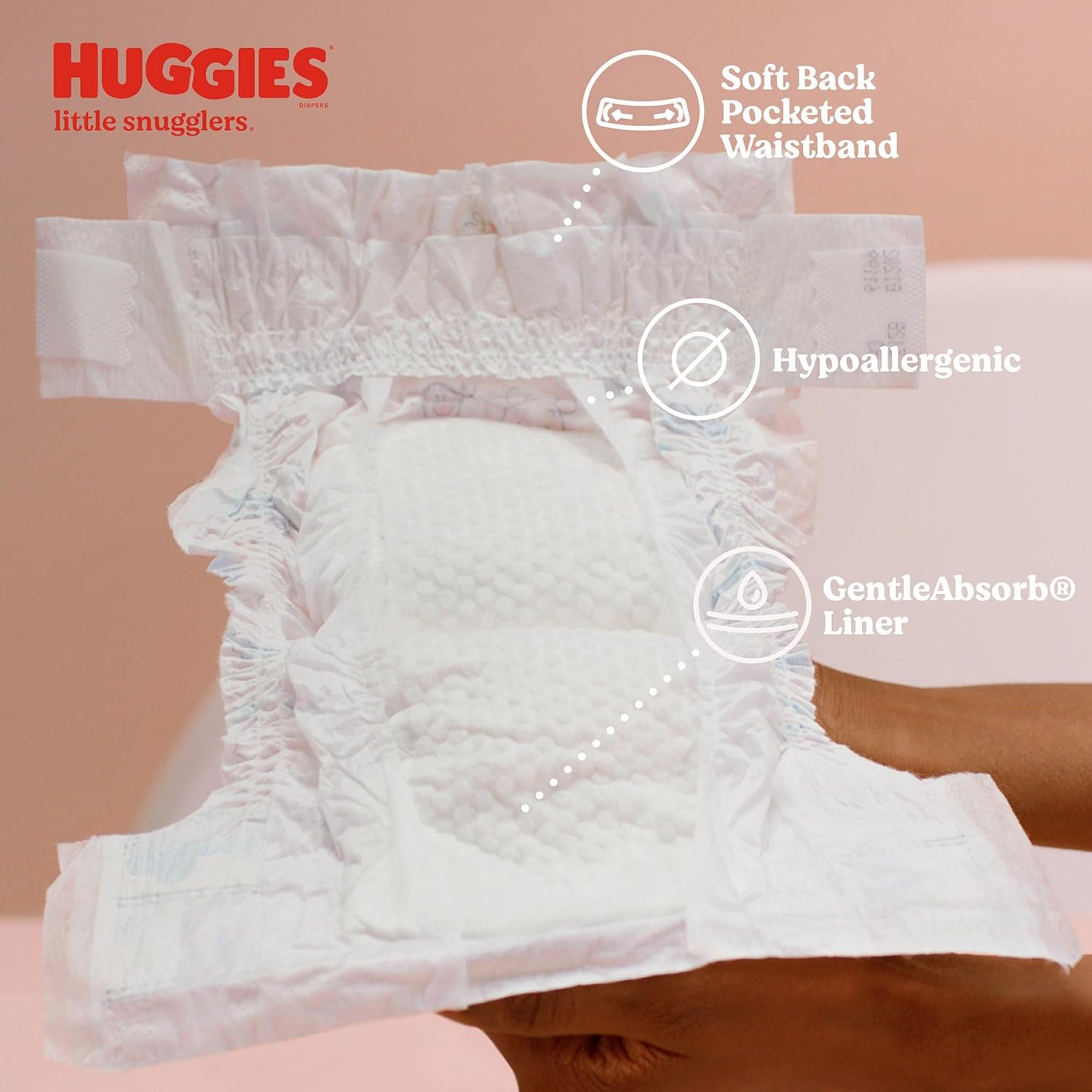 Huggies Size 1 Diapers, Little Snugglers Diapers, Size 1 (8-14 lbs), 198 Ct (6 packs of 33)