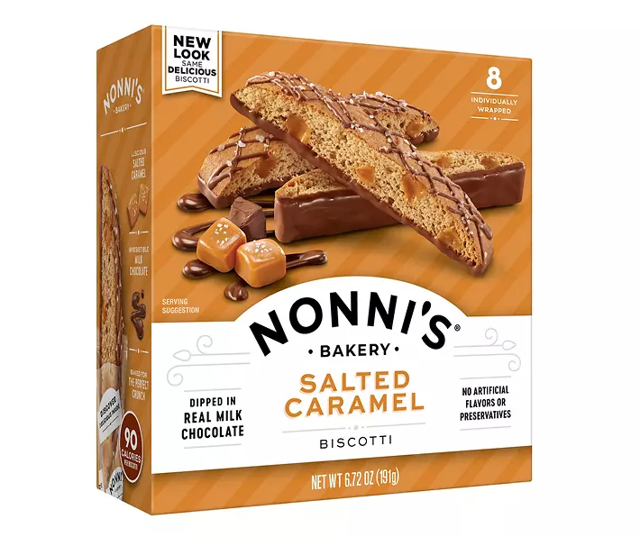 Salted Caramel Biscotti, 8-Pack