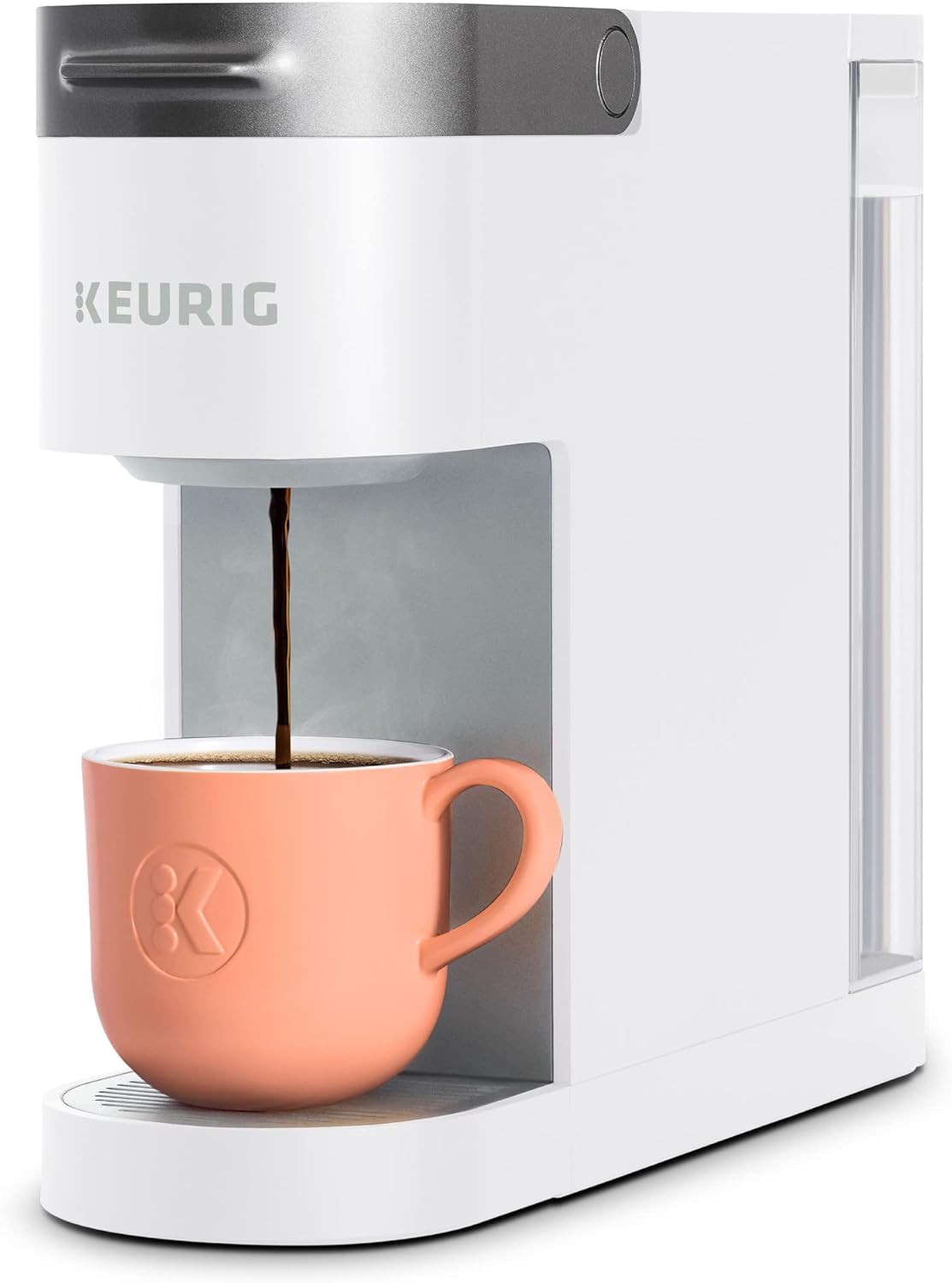 Keurig K-Slim Single Serve K-Cup Pod Coffee Maker, Multistream Technology, 3 Brew Sizes, Slim and Sleek Design, 46oz Removable Reservoir, Black