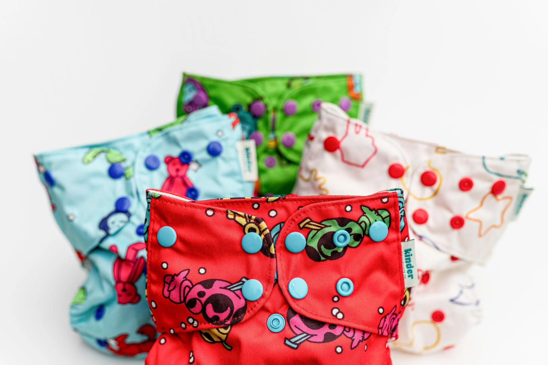 Kinder Cloth Diaper Co. Artist Collaborations Pocket Cloth Diaper with Athletic Wicking Jersey