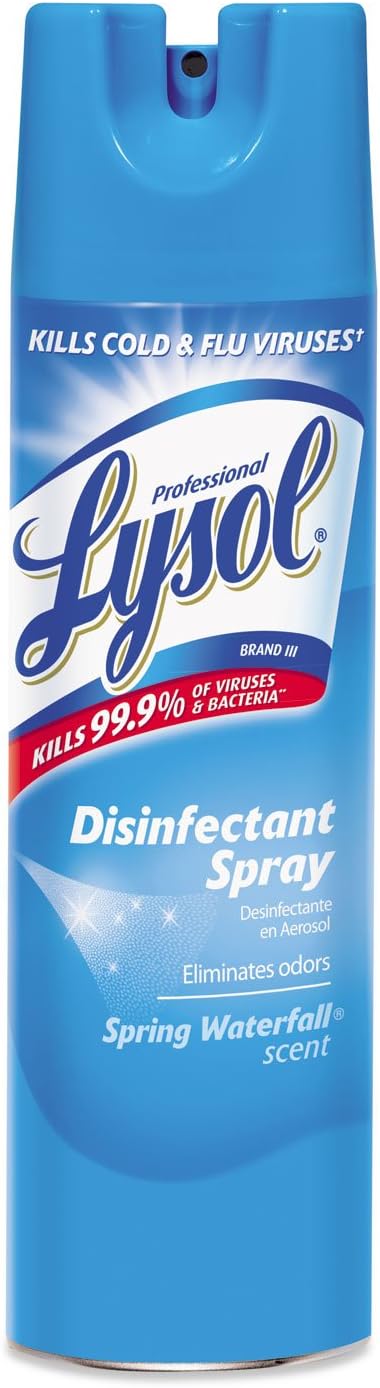 Lysol Disinfectant Spray, Sanitizing and Antibacterial Spray, For Disinfecting and Deodorizing, Lemon Breeze, 19 Fl Oz (Pack of 2), Packaging May Vary