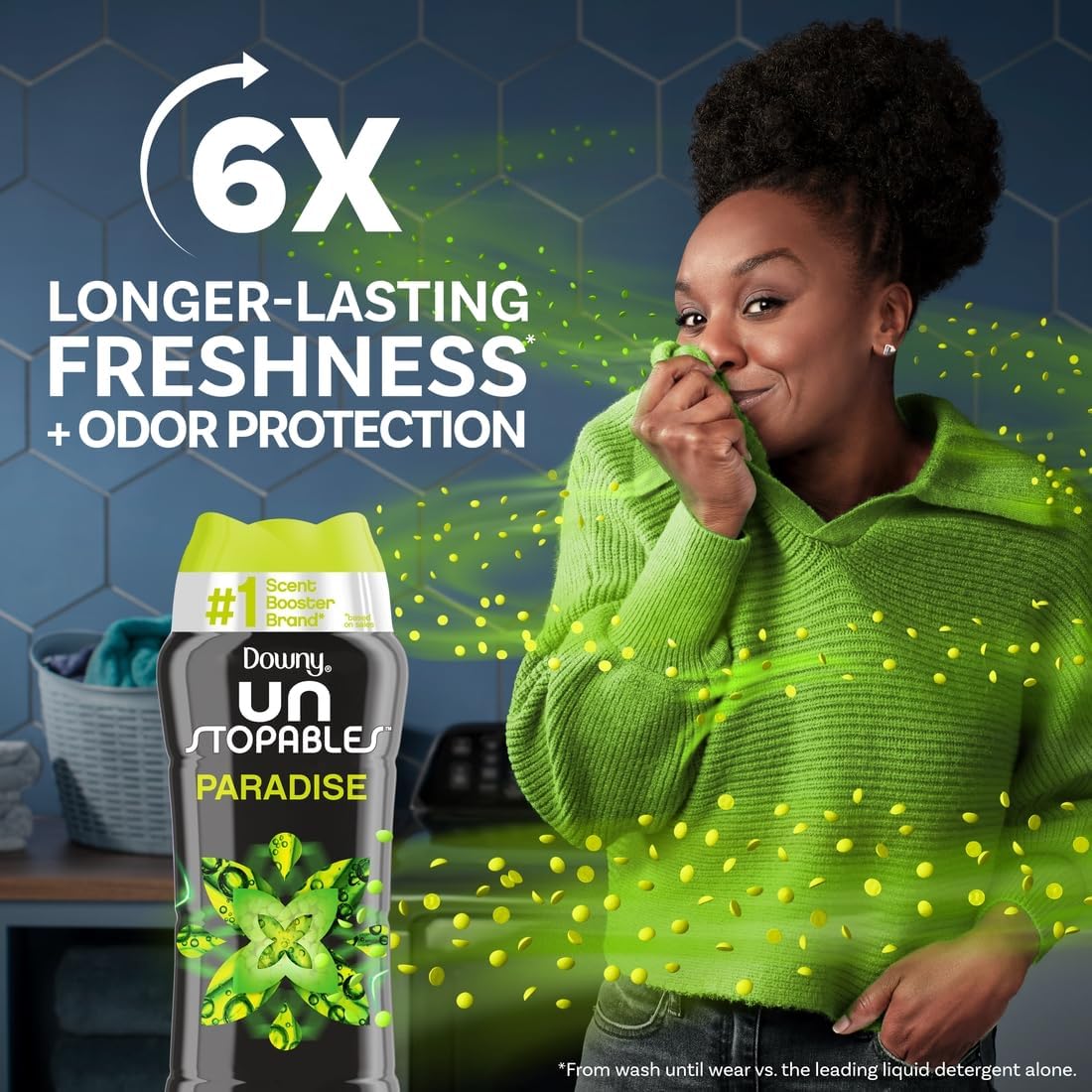 Downy Unstopables In Wash Scent Booster Beads, Fresh Scent, 24 oz, Downy Scent Booster Beads, Unstoppable Laundry Beads, Odor Protection