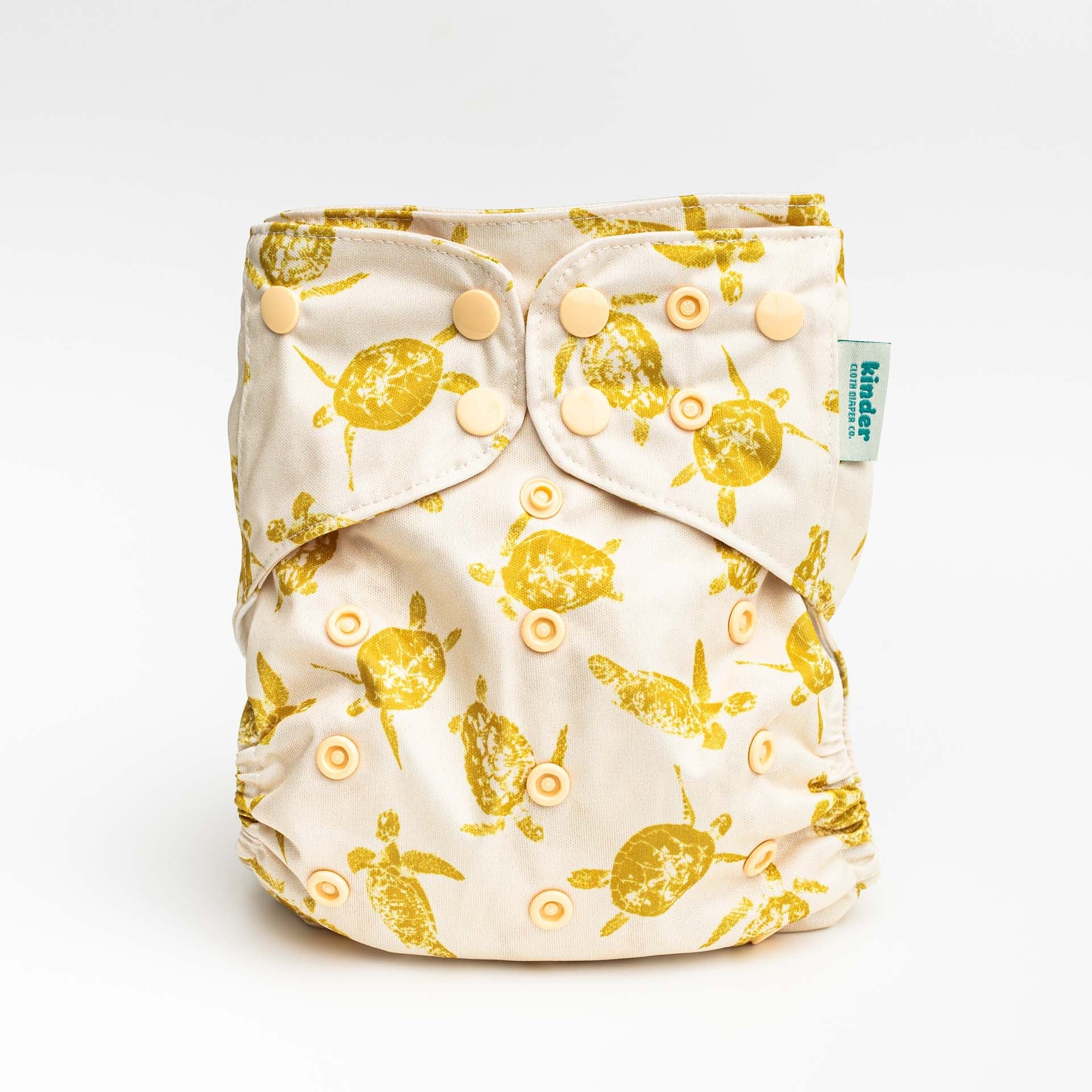 Kinder Cloth Diaper Co. Botanicals Patterned Pocket Cloth Diaper with Athletic Wicking Jersey