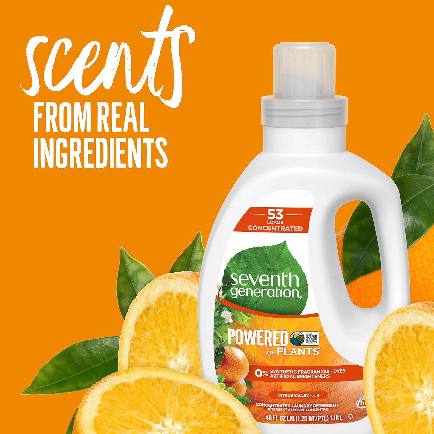 Seventh Generation Concentrated Laundry Detergent Liquid Free & Clear Fragrance Free 40 Fl Oz (Pack of 2)