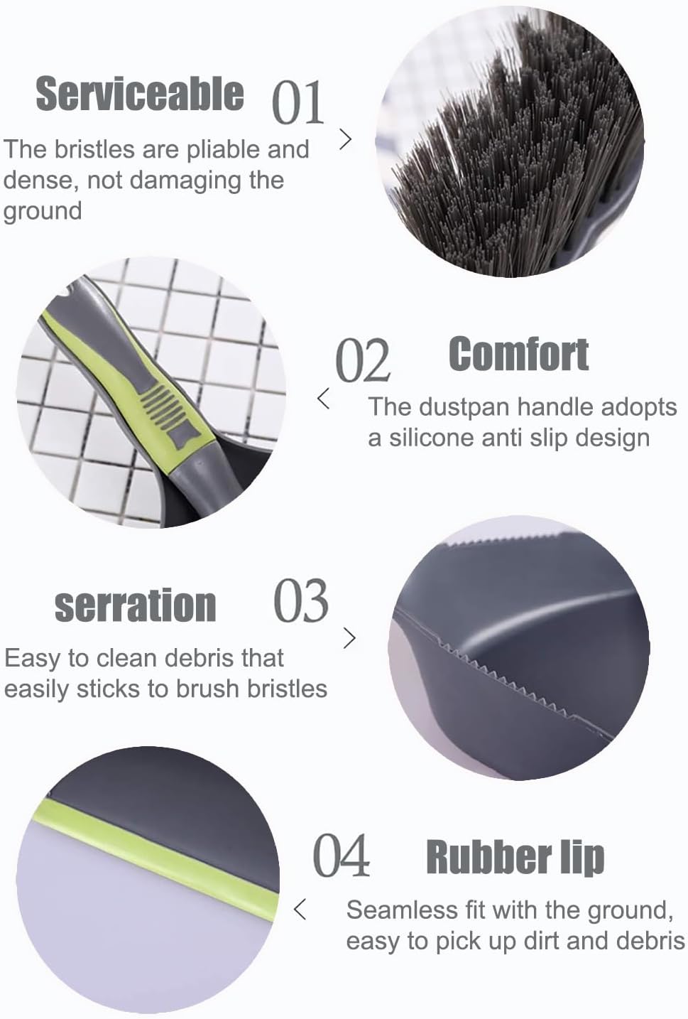 Dust pan Broom - Dust Pans with Brush,Hand Broom and Dustpan Set,Dustpan and Brush Set,Handheld Dustpan are Used to Clean Kitchens, Floors, Tables, Animal Cages.