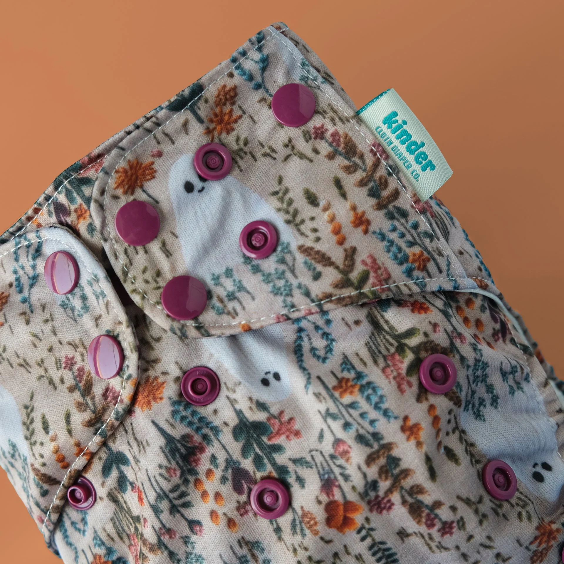 Kinder Cloth Diaper Co. Patterned Pocket Cloth Diaper with Athletic Wicking Jersey