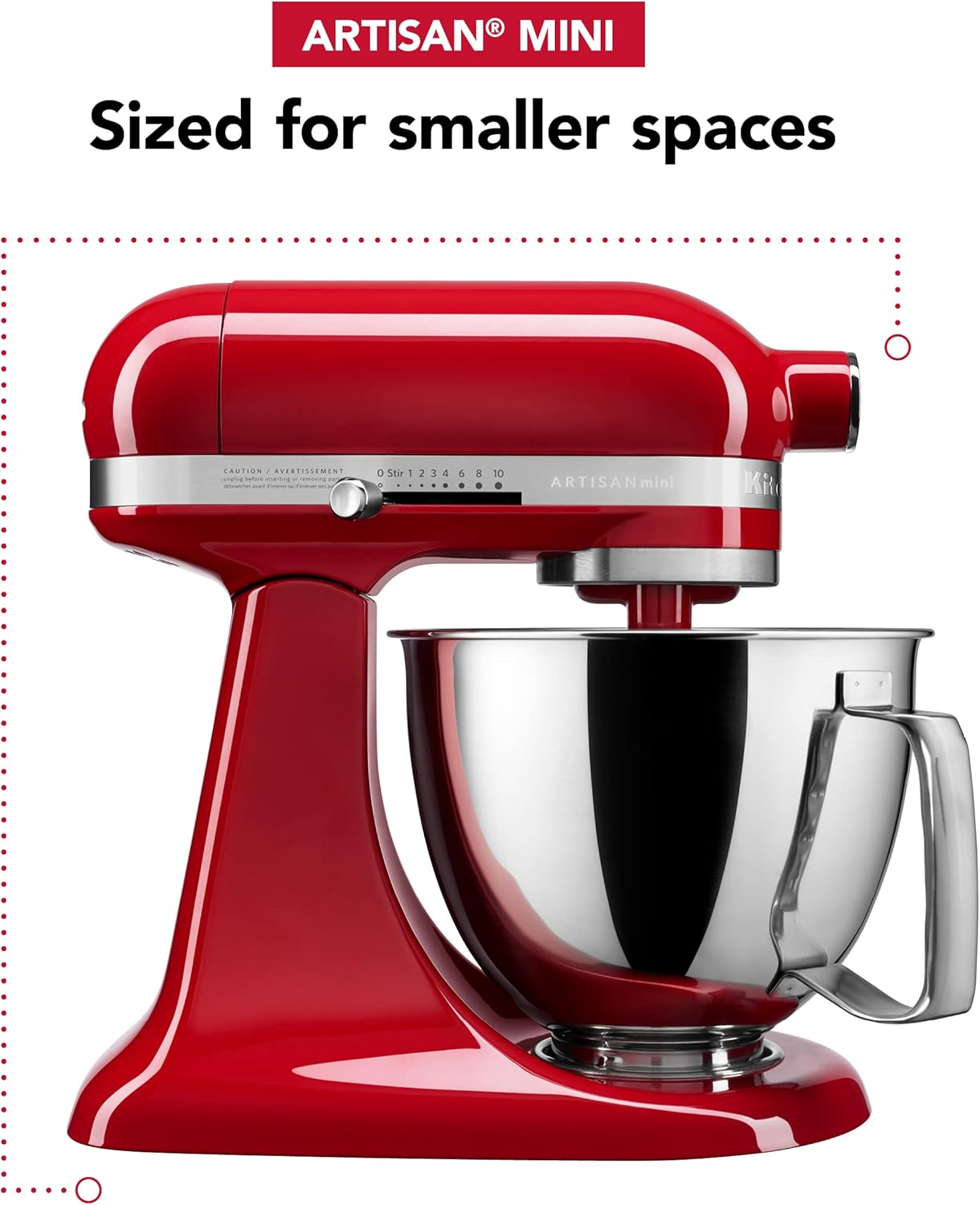 KitchenAid Artisan Mini 3.5 Quart Tilt-Head Stand Mixer - KSM3316X - Black Matte