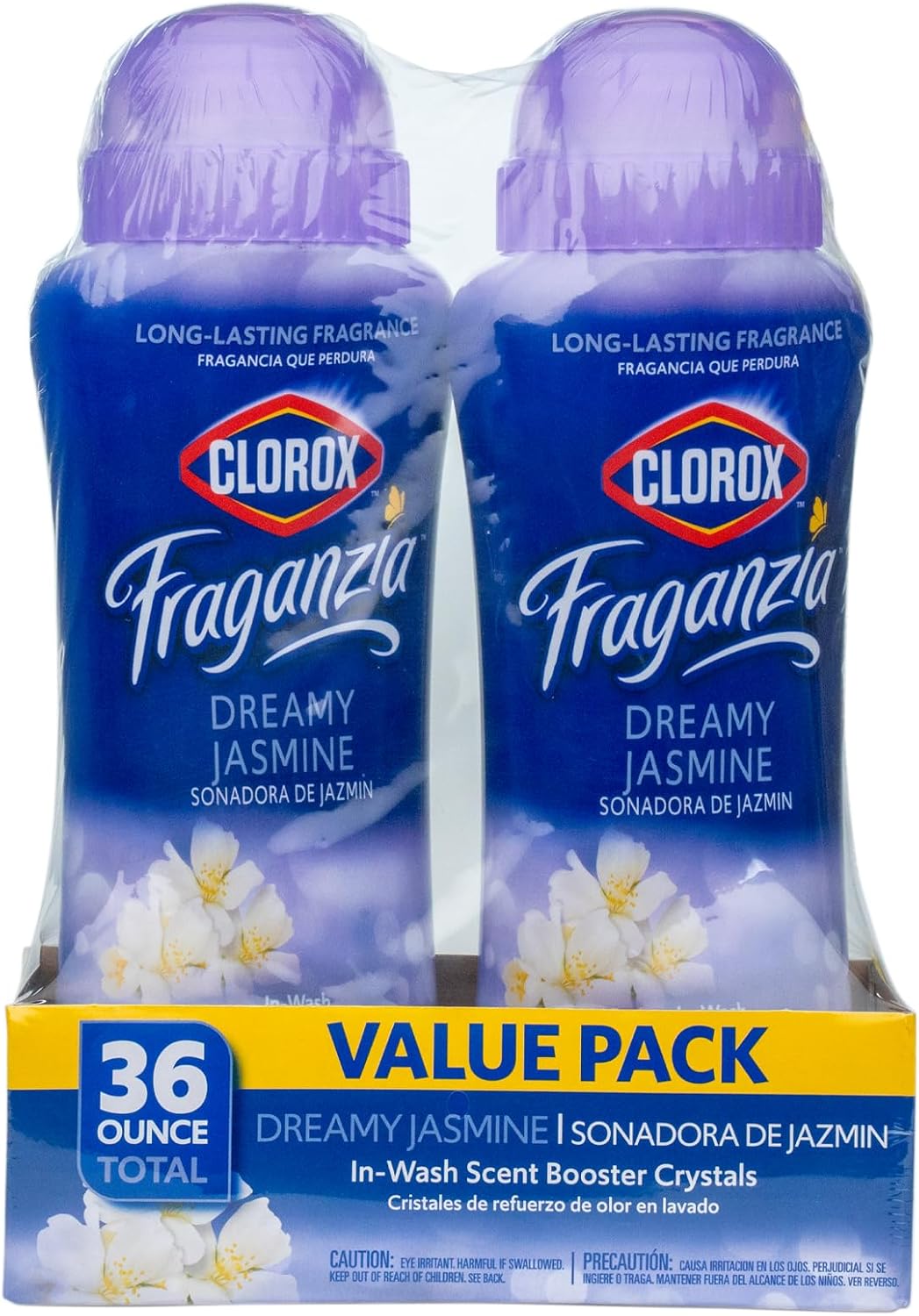 Clorox Fraganzia In-Wash Scent Booster Crystals in Ocean Scent, 18 Oz Twin Pack | Laundry Scent Booster Crystals | In-wash Scent Booster for Fresh Laundry in Ocean Scent 18 Ounce Twin Pack, 36oz