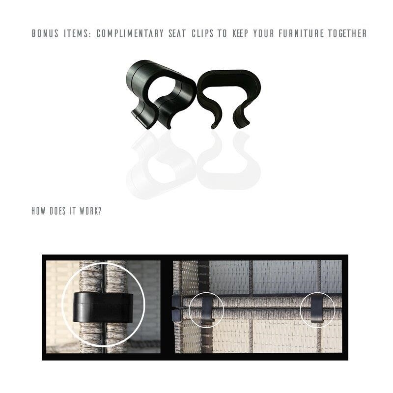 Lazaro Wicker/Rattan 6 - Person Seating Group with Sunbrella Cushions