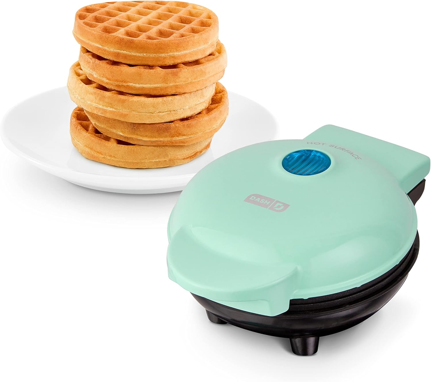 DASH Mini Rice Cooker Steamer with Removable Nonstick Pot, Keep Warm Function & Recipe Guide, .5 Quart, for Soups, Stews, Grains & Oatmeal - Aqua