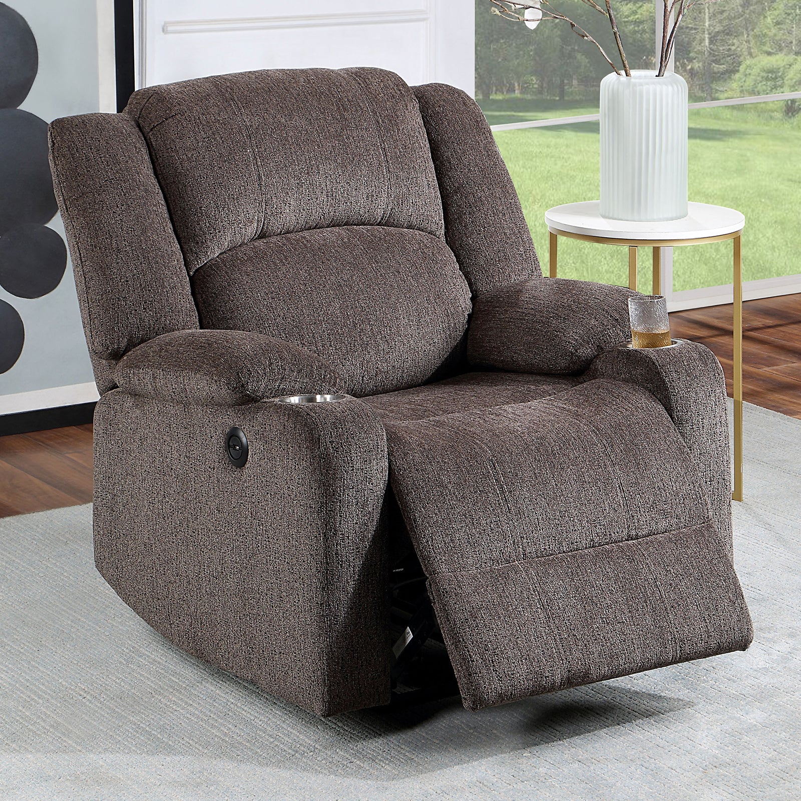 HADRIAN Power Recliner, Brown