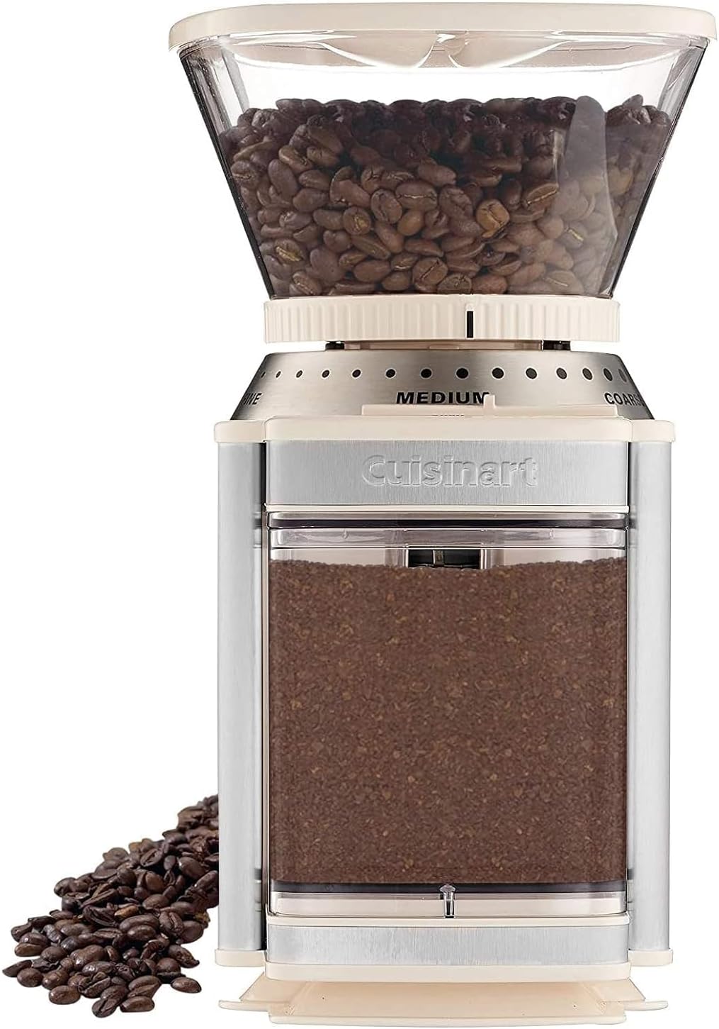 CUISINART Coffee Grinder, Electric Burr One-Touch Automatic Grinder with18-Position Grind Selector, Stainless Steel, DBM-8P1