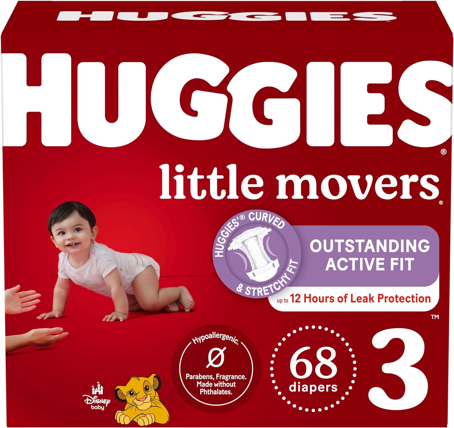 Huggies Size 5 Diapers, Little Movers Baby Diapers, Size 5 (27+ lbs), 120 Count (2 Packs of 60)