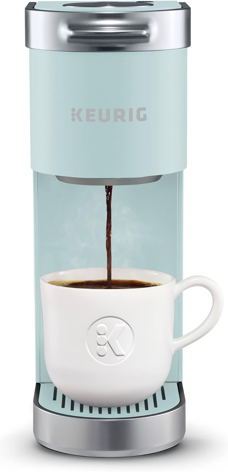 Keurig K-Mini Plus Single Serve K-Cup Pod Coffee Maker, with 6 to 12oz Brew Size, Stores up to 9 K-Cup Pods, Travel Mug Friendly, Matte Black