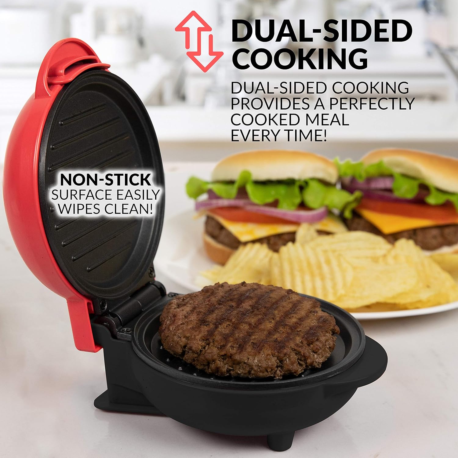 Nostalgia MyMini Personal Electric Skillet & Rapid Noodle Maker, Perfect For Healthy Keto & Low-Carb Diets, Yellow