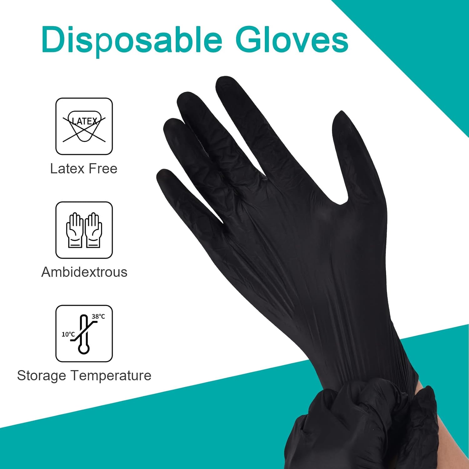 Schneider Vinyl Synthetic Exam Gloves, 4 Mil, Latex Free Disposable Gloves for Medical, Cooking, Cleaning, and Food Prep