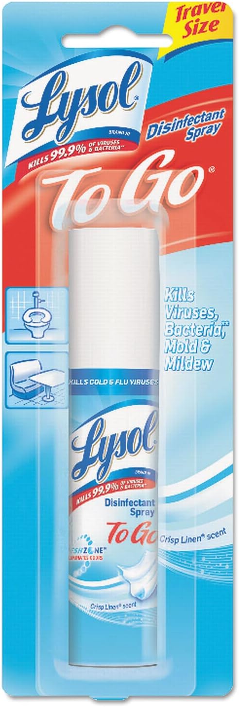 Lysol Disinfectant Spray, Sanitizing and Antibacterial Spray, For Disinfecting and Deodorizing, Lemon Breeze, 19 Fl Oz (Pack of 2), Packaging May Vary