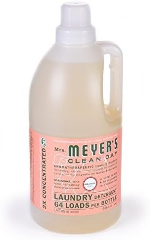 MRS. MEYER'S CLEAN DAY Liquid Laundry Detergent, Biodegradable Formula Infused with Essential Oils, Lavender, 64 oz (64 Loads)