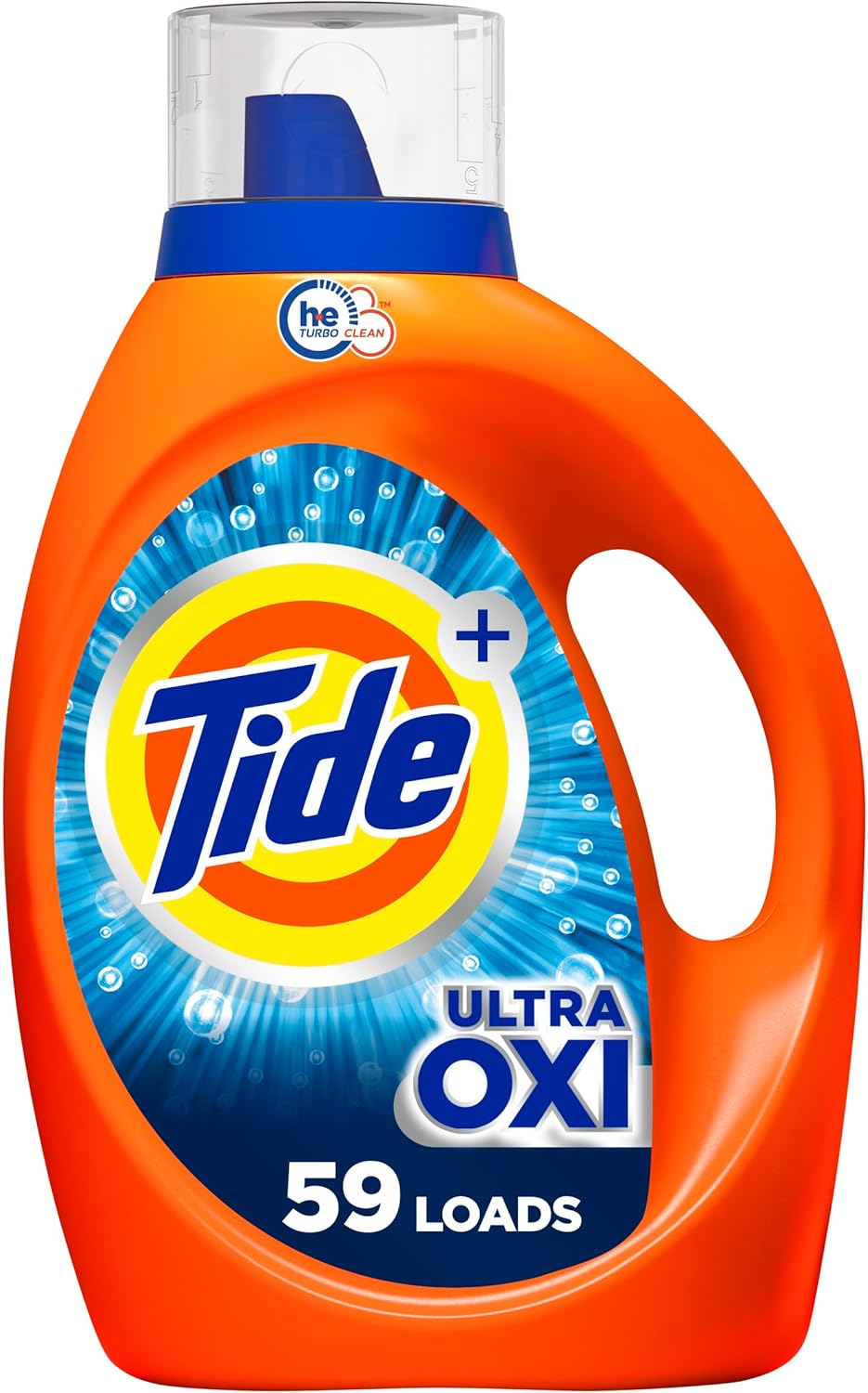 Tide Ultra Oxi Liquid Laundry Detergent Soap, HE Compatible, 94 Loads, 132 fl oz